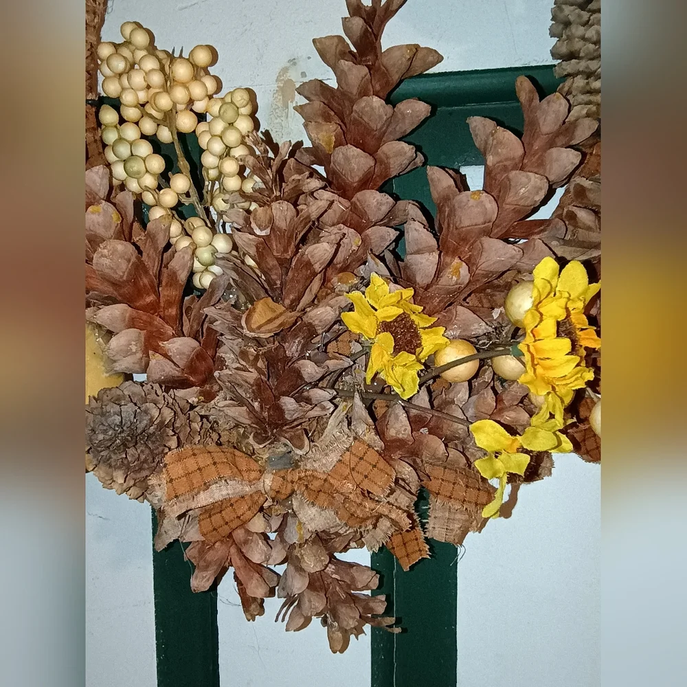 Unique Artisan Handmade Fall Wreath